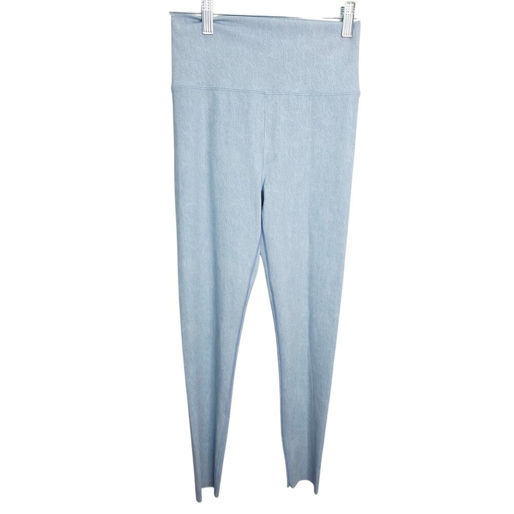 OFFLINE by Aerie 7/8 Leggings Women's M High Rise Light Blue Denim Looking